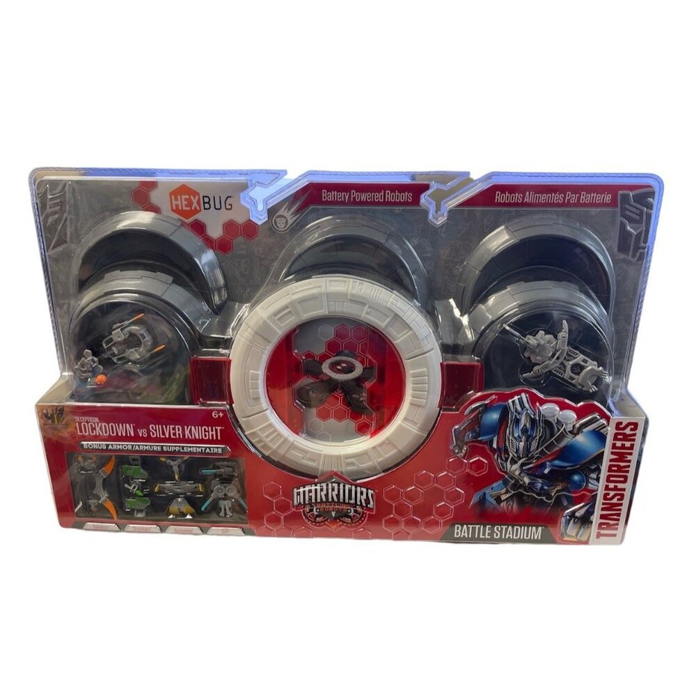 Transformers Warriors Battling Robots Lockdown vs Silver Knight New Hex Bug 2014